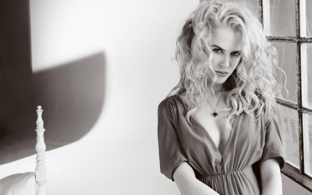 Woman shadow window lamp blackwhite free wallpaper - medium preview image
