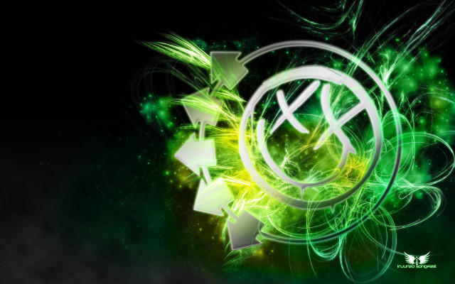 Green white abstract arrows constellation free wallpaper - medium preview image