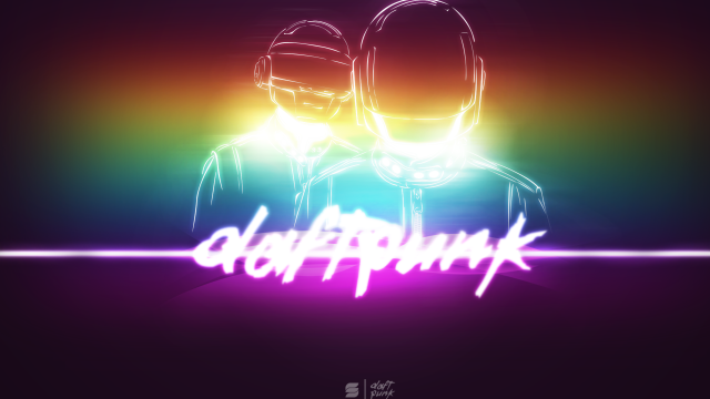 Neon text effect people rainbow free wallpaper - medium preview image