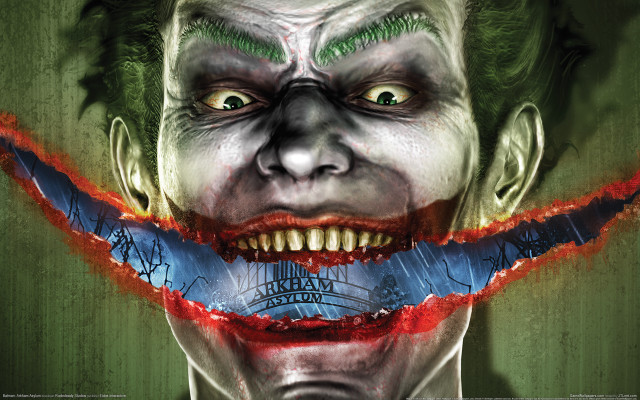 Joker toothbrush green eyes beard free wallpaper - medium preview image