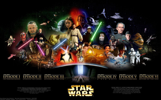 Star wars poster characters space #2 free wallpaper - medium preview image