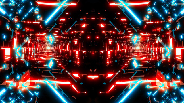 Bright light show cyberpunk neon free wallpaper - medium preview image