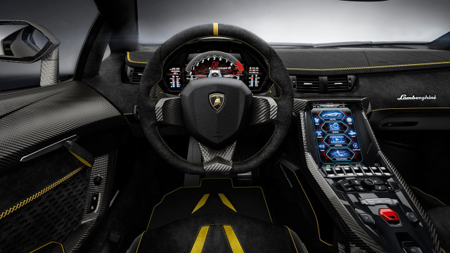 Car dashboard steeringwheel digitaldisplay controlpanel free wallpaper - medium preview image