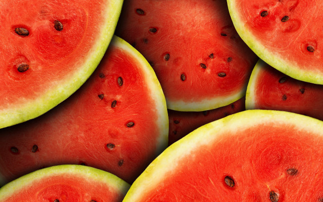 Watermelon slices seeds green center free wallpaper - medium preview image