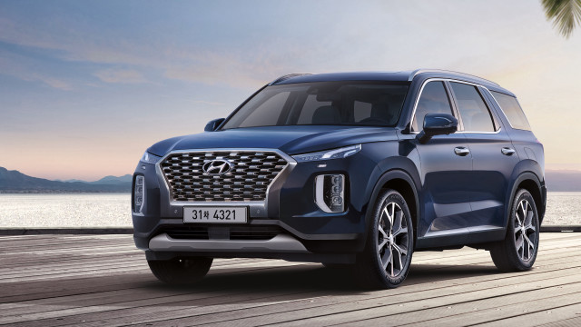 Blue suv dock ocean palm free wallpaper - medium preview image