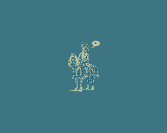 Man horse thought bubble blue #2 free wallpaper - medium preview image