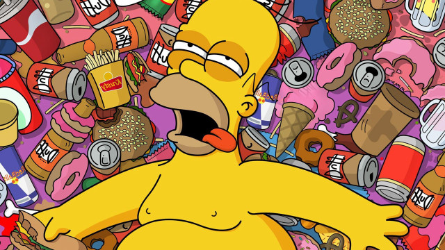 Cartoon character food drinks junk free wallpaper - medium preview image