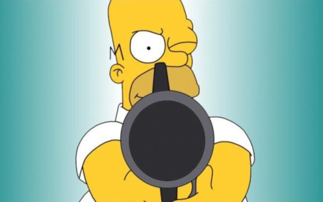 Cartoon character gun surprised pointing free wallpaper - medium preview image