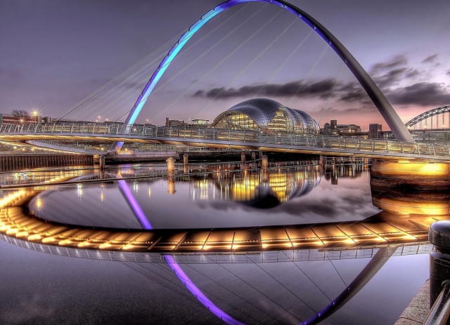 Alexander johnston bridge cityscape night free wallpaper - medium preview image