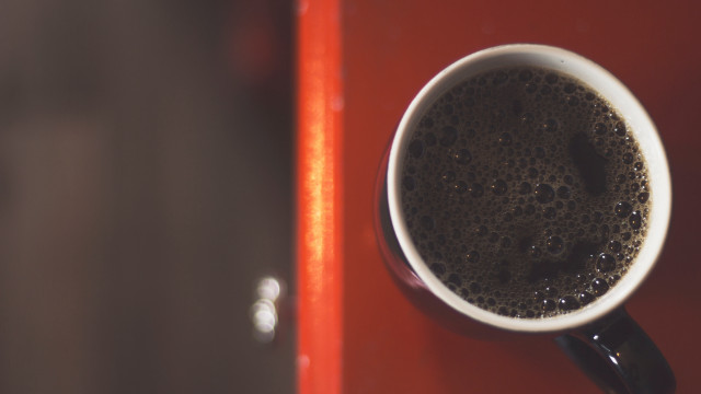 Coffee red table black foamy free wallpaper - medium preview image