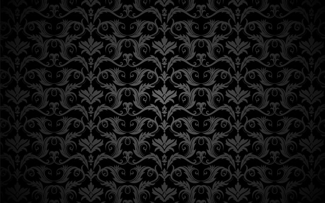 Black white gothic floral crescent free wallpaper - medium preview image