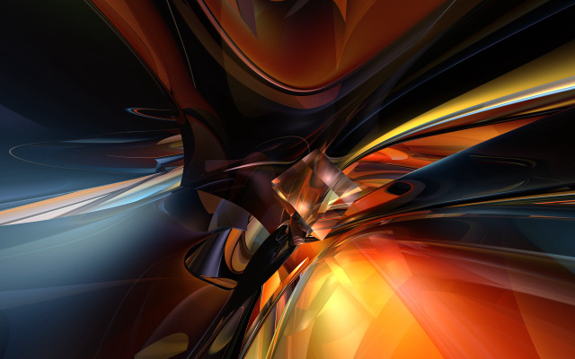 Black yellow orange geometric abstract free wallpaper - medium preview image