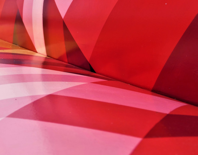 Red white abstract stripe geometric free wallpaper - medium preview image