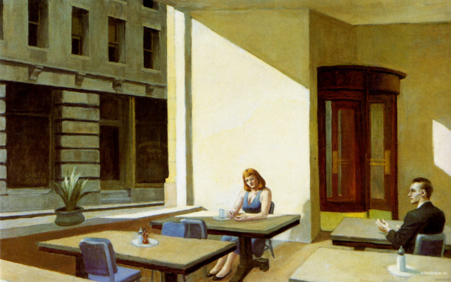 Man woman restaurant table dining free wallpaper - medium preview image