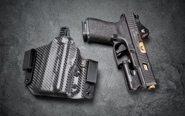 Gun holster table precisionism stipple free wallpaper - medium preview image