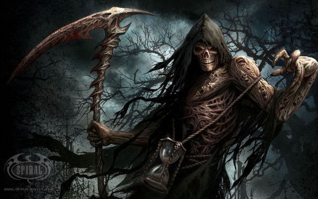 Skeleton sceptacle forest full moon free wallpaper - medium preview image