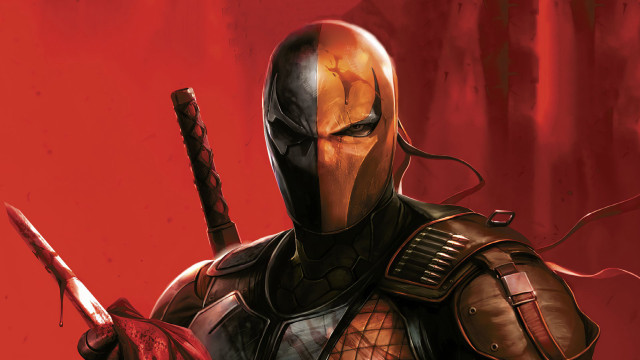 Red armor man blood sword free wallpaper - medium preview image