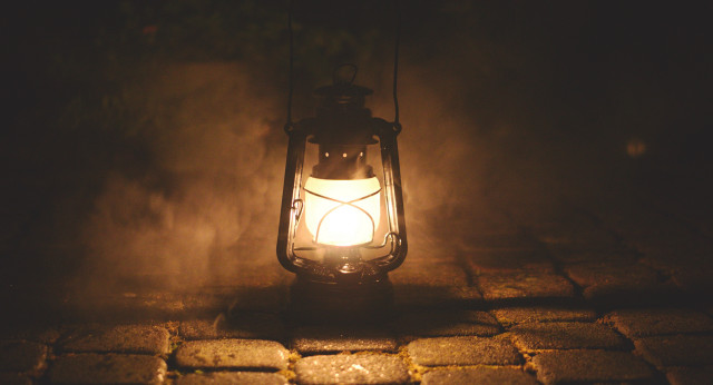 Lantern brickwalk smoke atmospheric light free wallpaper - medium preview image