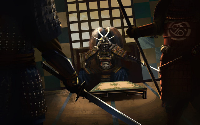 Samurai man swords screen baioken free wallpaper - medium preview image
