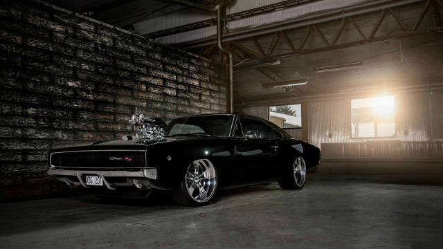 Black car garage brick wall #4 free wallpaper - medium preview image