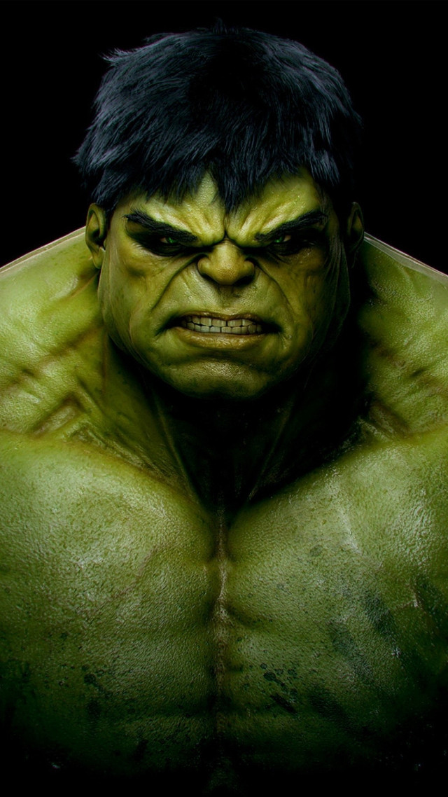Man green face black hair #2 free wallpaper - medium preview image