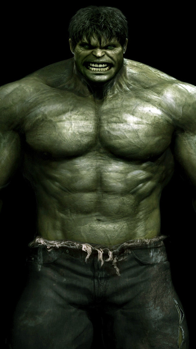 Man green face black background #2 free wallpaper - medium preview image
