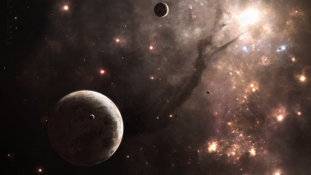 Space planet stars distant star free wallpaper - medium preview image