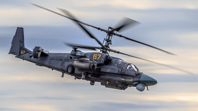 Helicopter cloudy sky propellers military free wallpaper - medium preview image