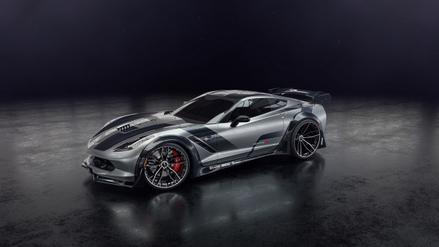 Silver sports car black stripe #5 free wallpaper - medium preview image
