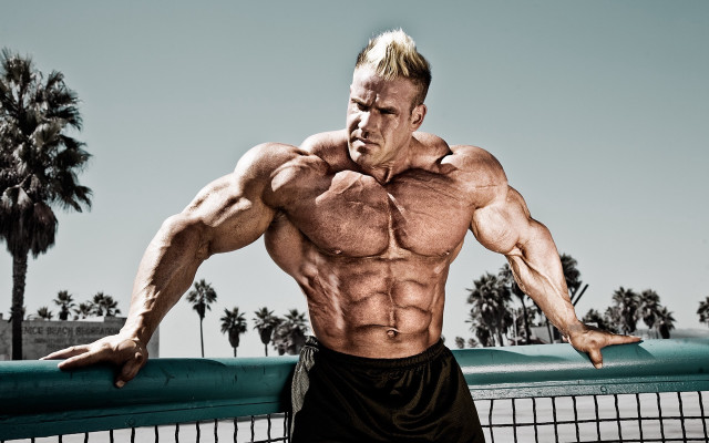 Muscular man topless posing marble free wallpaper - medium preview image