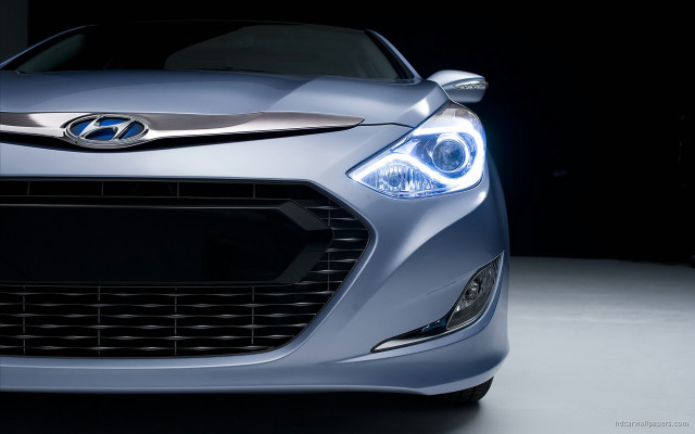 Car closeup headlight black background free wallpaper - medium preview image