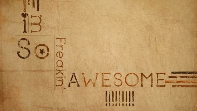 Happy awesome message paper funk free wallpaper - medium preview image