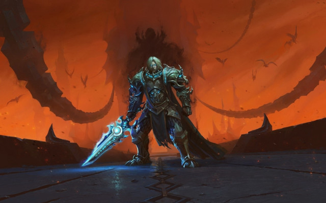Man demon sword armor battle free wallpaper - medium preview image