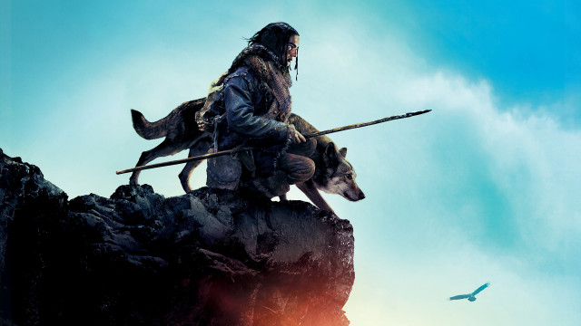 Primitivism wolf rider beard spear free wallpaper - medium preview image