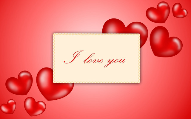 Hearts red background i love free wallpaper - medium preview image