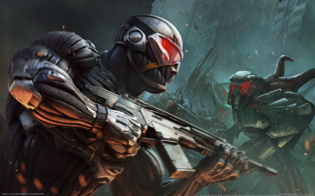 Man gun forest demon armor free wallpaper - medium preview image