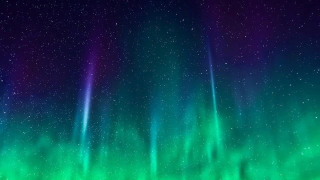 Green purple aurora borealis field free wallpaper - medium preview image