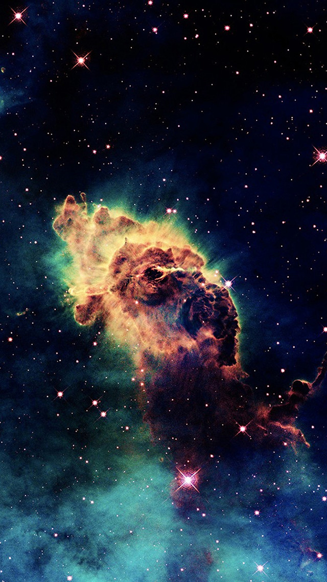 Large star cluster green blue free wallpaper - medium preview image