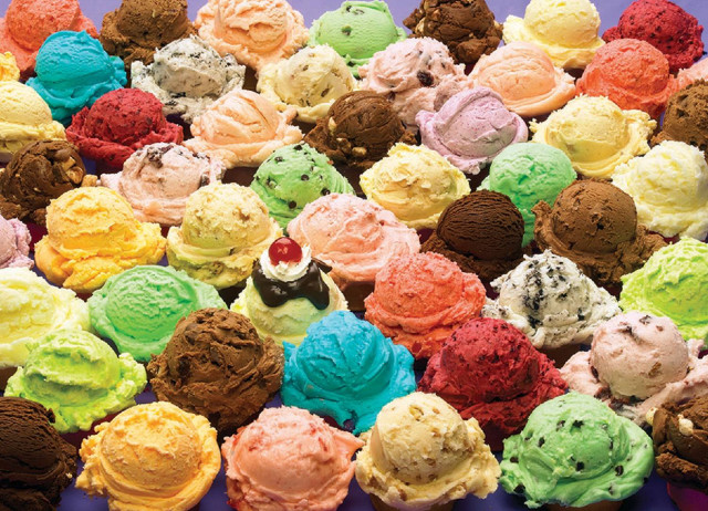 Ice cream pile colorful purple free wallpaper - medium preview image