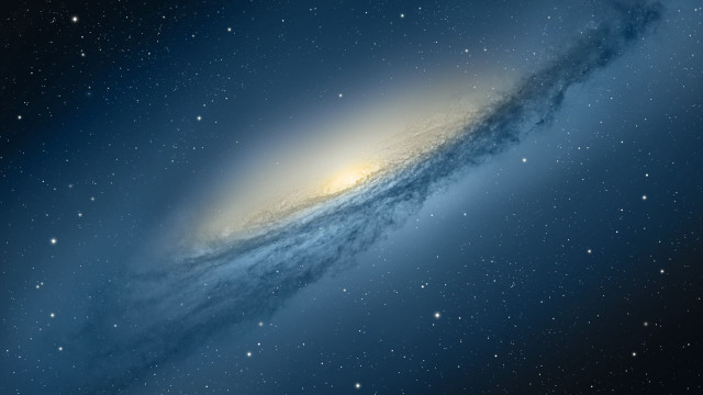 Bright blue galaxy starry sky #3 free wallpaper - medium preview image