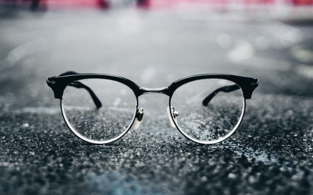 Glasses table street building macro #2 free wallpaper - medium preview image
