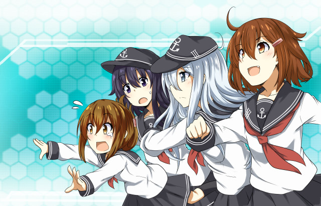 Anime girls long hair hats #7 free wallpaper - medium preview image