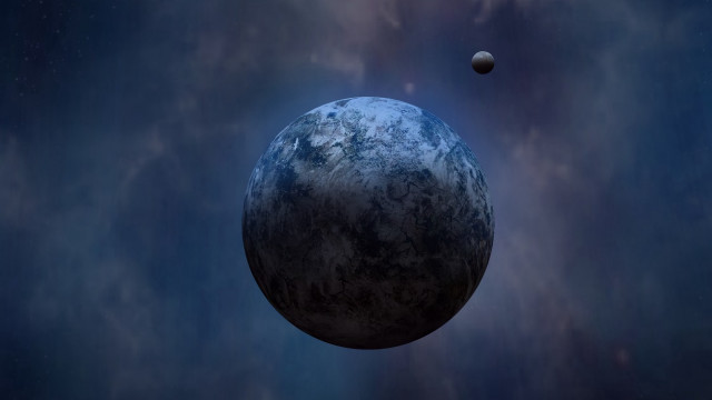 Large object flying starry sky free wallpaper - medium preview image