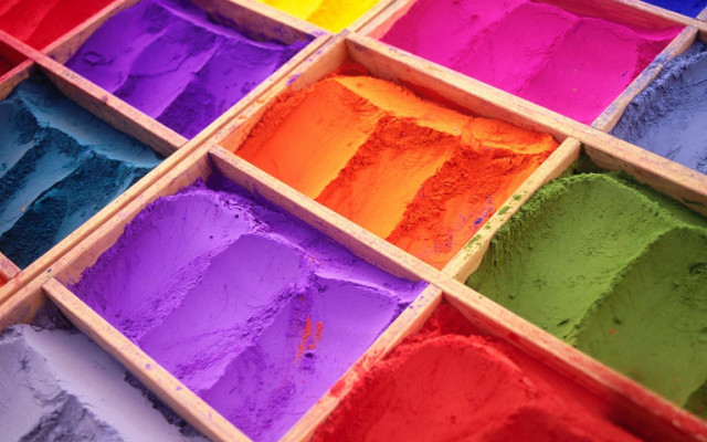 Colorful powders neo fauvism moon free wallpaper - medium preview image
