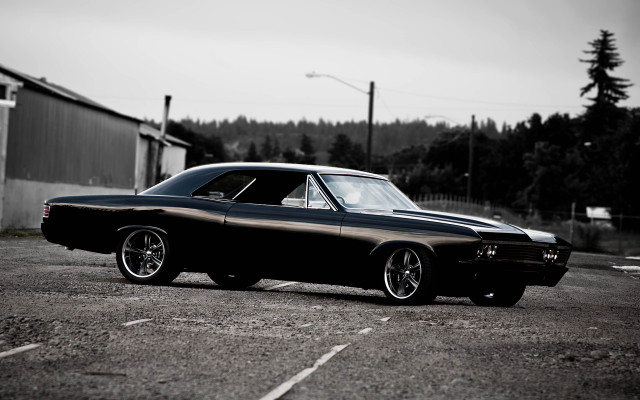 Black car parked parking lot #2 free wallpaper - medium preview image