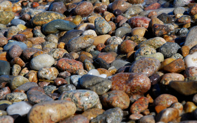 Colorful rocks land art blurry free wallpaper - medium preview image
