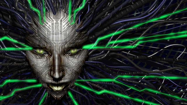Face green black lines eyes free wallpaper - medium preview image