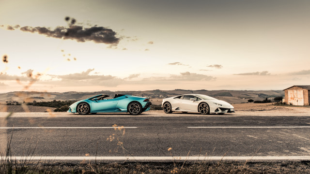 Cars building field tilt shift free wallpaper for desktop - medium preview image