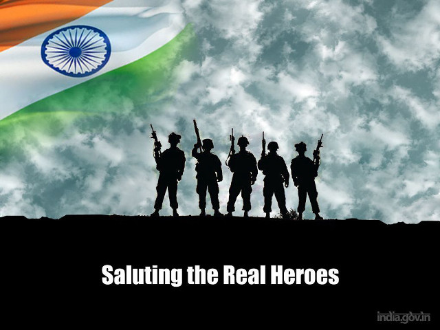 Soldiers flag saluting real hero free wallpaper - medium preview image