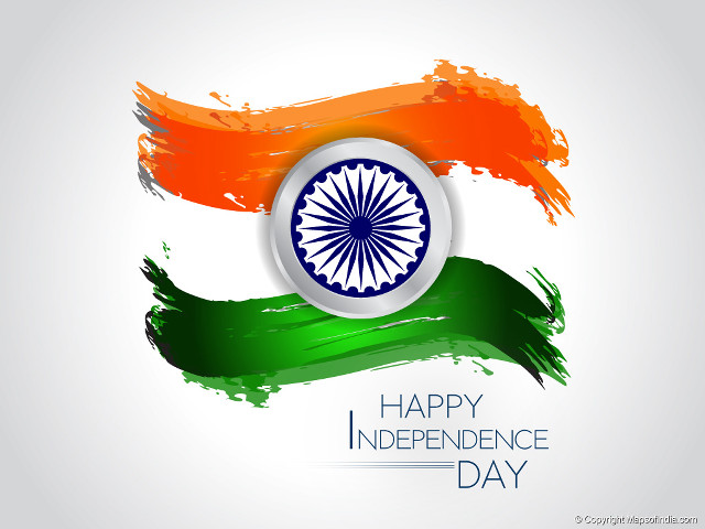 Happy independence day flag circle free wallpaper - medium preview image